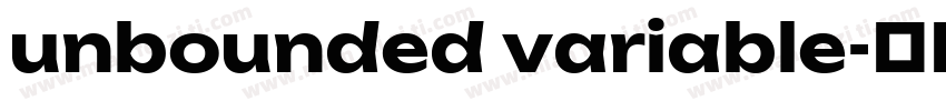 unbounded variable字体转换
